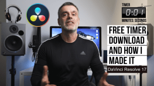 Read more about the article Free on Screen Timer to use on your video projects plus How I made it tutorial for Davinci Resolve